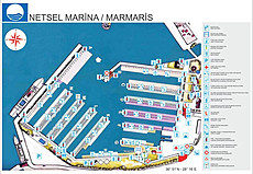 Marmaris Netsel Marina Lageplan